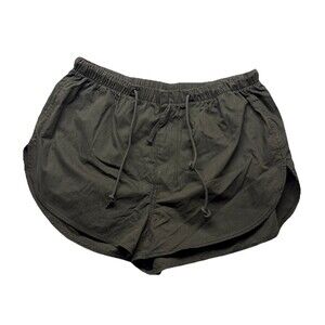 Aritzia TNA Hiking Outdoor Shorts Women’s S Zip Fly Army Green Cotton Nylon